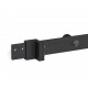BARN DOOR RAIL 200cm/300cm BLACK D.70 BARN DOOR AND HARDWARE